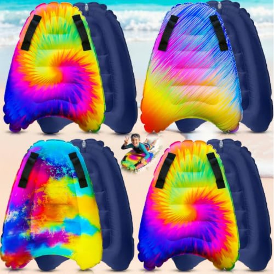 Bodyboard Boogie Board - 4-pak dmuchanych desek surfingowych z uchwytami