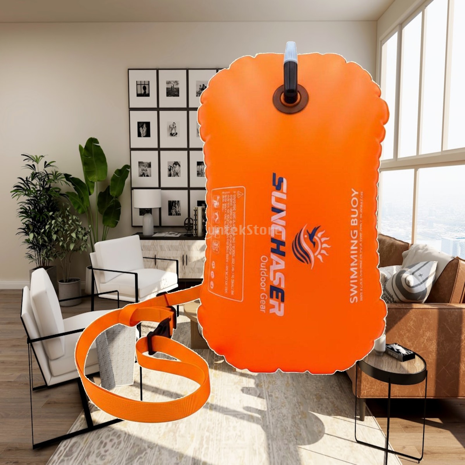 Aquatic Sports Equipment - Nadmuchiwany wodoodporny worek do pływania, jasna