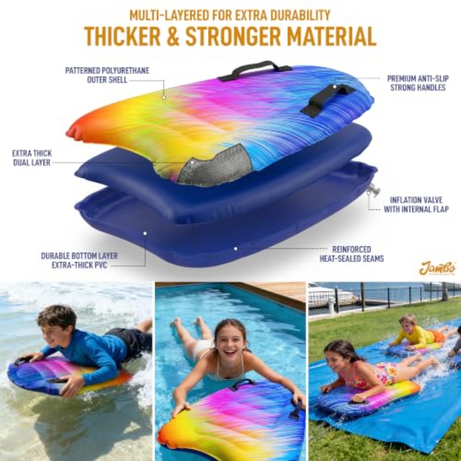 4-pak dmuchanych desek surfing – Bodyboard Boogie Board recenzja i cena